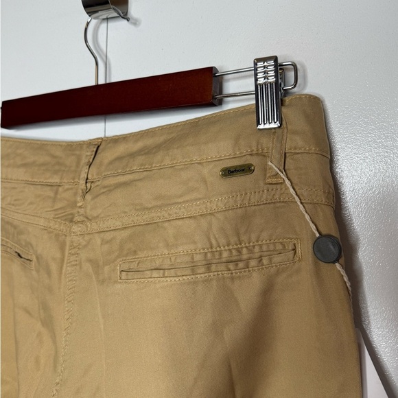 Barbour Commando Trouser in Dark Stone khaki lightweight pants - US size 6 - Picture 4 of 12